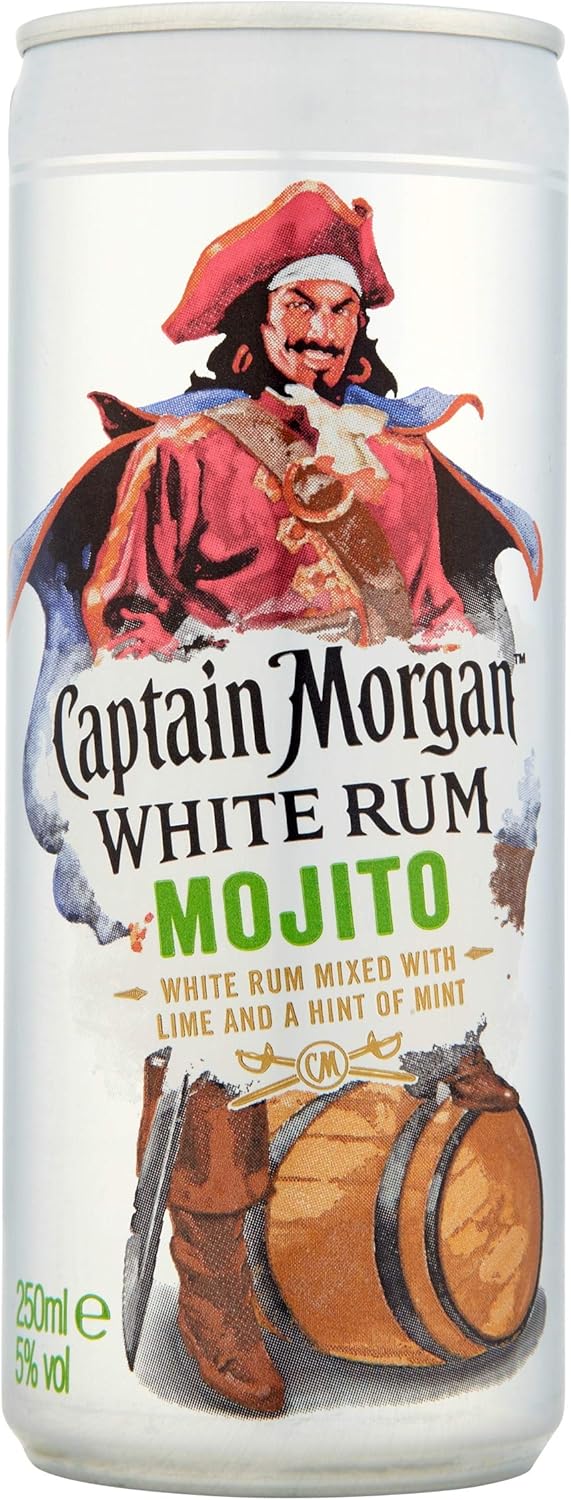 Captain White Rum Mojito, 250ml Amazon.co.uk Grocery