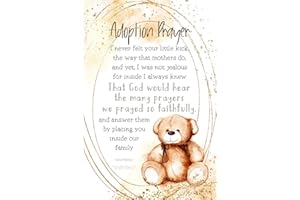 DEXSA Adoption Prayer Wood Frame Wall Plaque | Made in the USA | Wonderful Gift | Inspirational Sentiment | Metal Hanger and Easel on Back | Self-Standing or Wall Hanging | 6"x9"