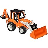 Driven by Battat – 7-Inch Backhoe Loader Toy with Lights & Sounds, Movable Parts, Construction Vehicle for Boys & Girls, Dura