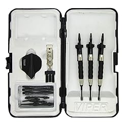 Sure Grip Viper Black Soft Tip Darts with Dart Case