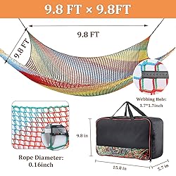 Climbing Cargo Net for Kids - 9.8FT x 9.8FT Double