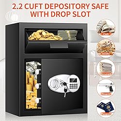 2.6 Cuft Depository Safe for Business with Quick