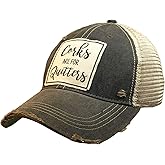 VINTAGE LIFE Women's Distressed Funny Sayings Trucker Baseball Hats