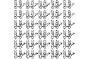 Vintage Style Iron Box Latch Hasps, 30-Piece Set with 120 Screws, Antique Bronze Decorative Hardware for Jewelry Boxes, Gift 