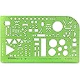 ALVIN TD1515, Elecric/Electronic Template, Design Tool for Students and Professionals Size: 5.25" x 8.25" x .03"