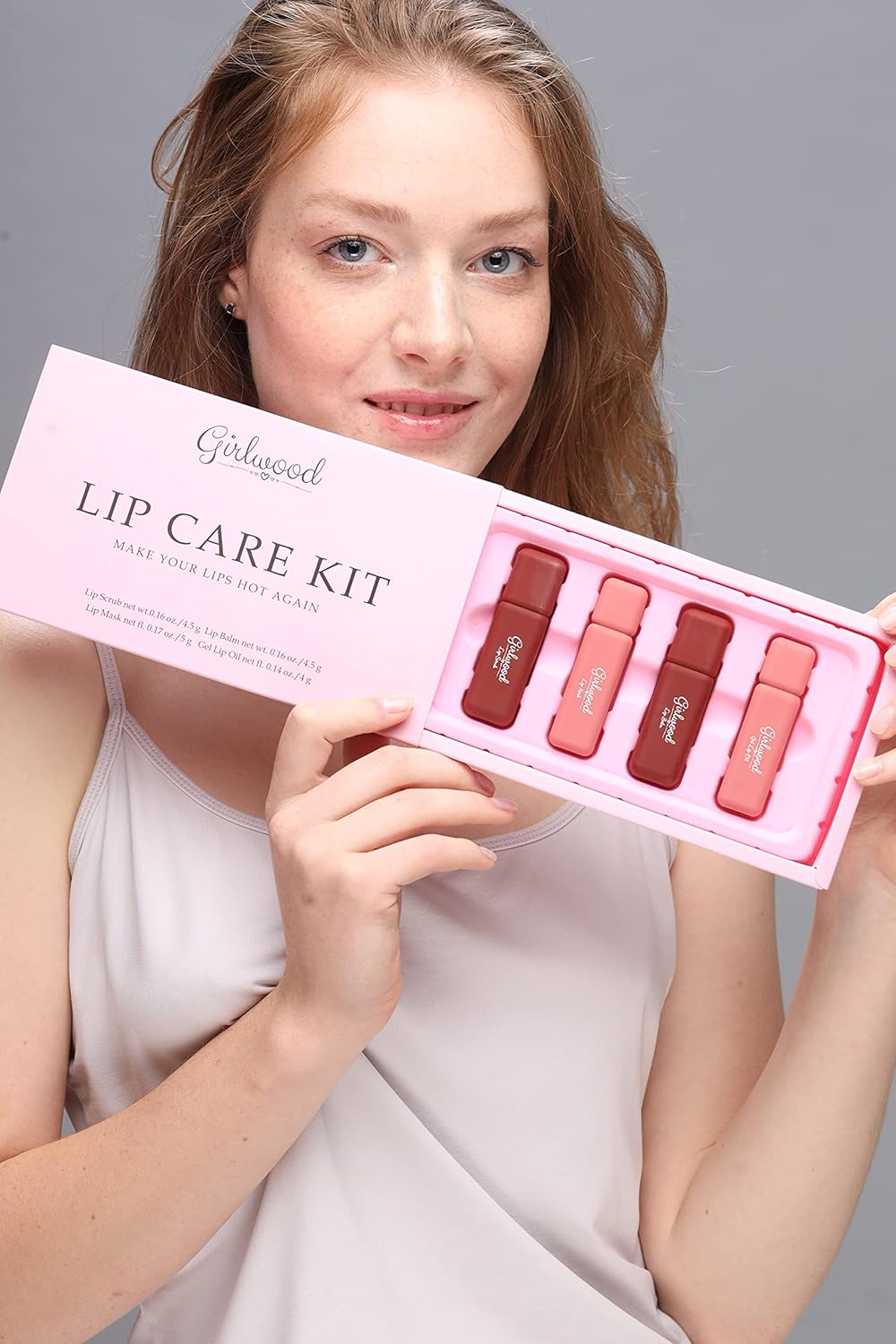 Turnkey Lip Care Kit - Lip Care Solution - 4 Step Complex Solution For Your Lips: Lip Scrub, Lip Balm, Lip Mask, Lip Oil Gloss. 4 Lip Products in One Set: Exfoliator, Moisturizer, Sleeping Mask Overnight and Oil/Clear Gloss : Beauty
