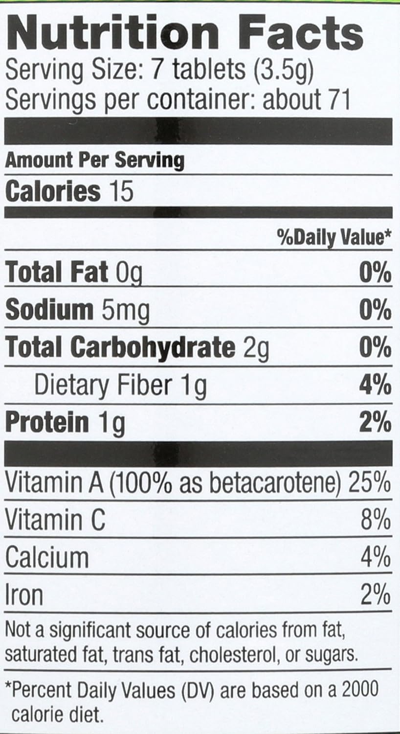 PINES Organic Alfalfa, 500 Count Tablets: Health & Personal Care