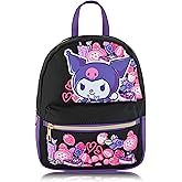 Fast Forward Sanrio Hello Kitty and Friends Kuromi Backpack for Women, Men, Unisex | Cute PU Leather 10" Kuromi Mini Backpack Purse Shoulder Purse | Kuromi Bag and Kuromi Accessories