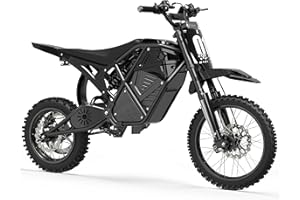 ESKUTE Electric Dirt Bike for Teens Adults, Mid-Drive Motor 3500W Peak, Electric Motorcycle 48V23Ah Battery, Hydraulic Disc Brake，53Mile,38mph, Hydraulic Nitrogen Dual Shock Absorbers,Black