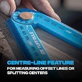 OX Tools Pro Tuff Folding Rule Cyan 600mm ABS Plastic Ruler Carpenters view 6
