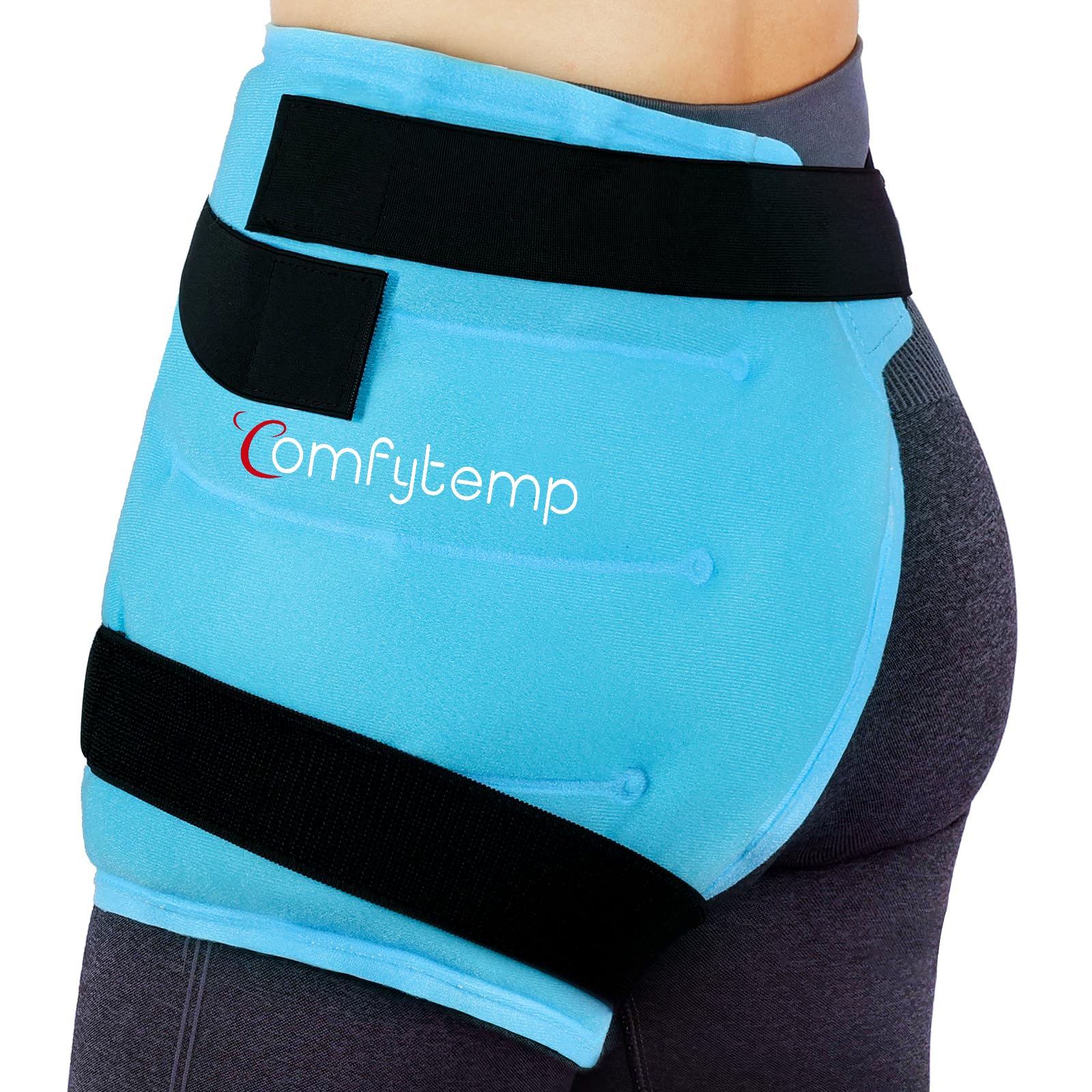 Photo 1 of Comfytemp Large Hip Ice Pack Wrap for Sciatica, Hip Replacement, Fracture, Pain Relief, FSA HSA Eligible, Reusable Gel Ice Pack for Injuries, Cold Compression Physical Therapy Recovery Gifts(M/L)