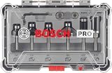 Bosch Professional 6 pc Trim & Edging Router Bit Set 1/4 in Shank view 2