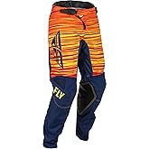 Fly Racing Youth Kinetic Wave Pants (Navy/Yellow/Red, 18)