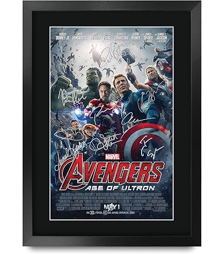 Tom Hiddleston Loki Avengers Gift Framed Autograph Picture A3