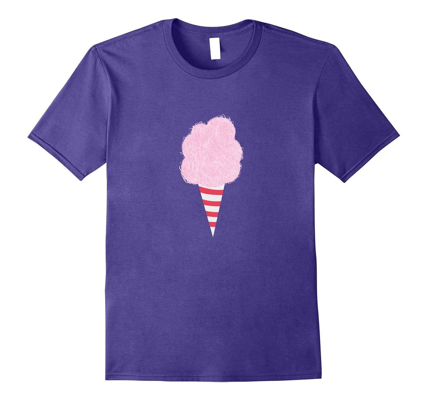 PINK COTTON CANDY WITH RED AND WHITE STRIPE CONE CIRCUS TEE-ANZ