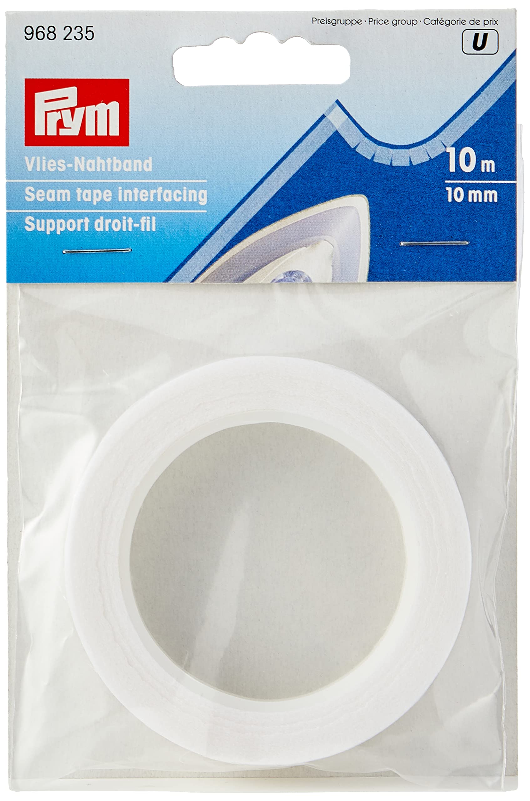 Prym - Prym White Interfacing (10mm, 10m) Seam Tape - 1 Count
