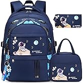 ACESAK Backpack for Boys - Boy Backpack Schoolbag for Boys Kids Children Teens Girls Elementary Middle School Bags, Waterproof Lightweight Kids Bookbag Backpacks Casual Daypack with Lunch Bag Set