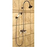 Signature Hardware 304384 Exposed Shower System with Shower Head and Handshower - Oil Rubbed Bronze