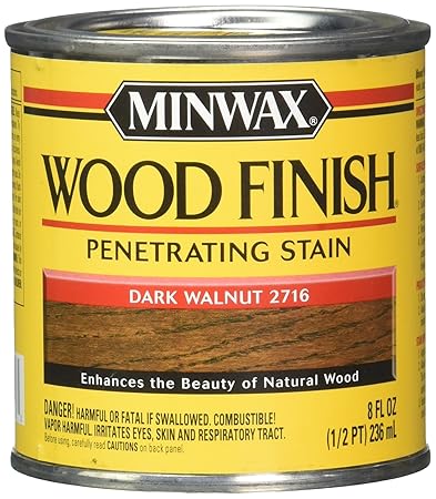 Minwax 50 Dark Walnut Wood Finish Interior Wood Stain 22716