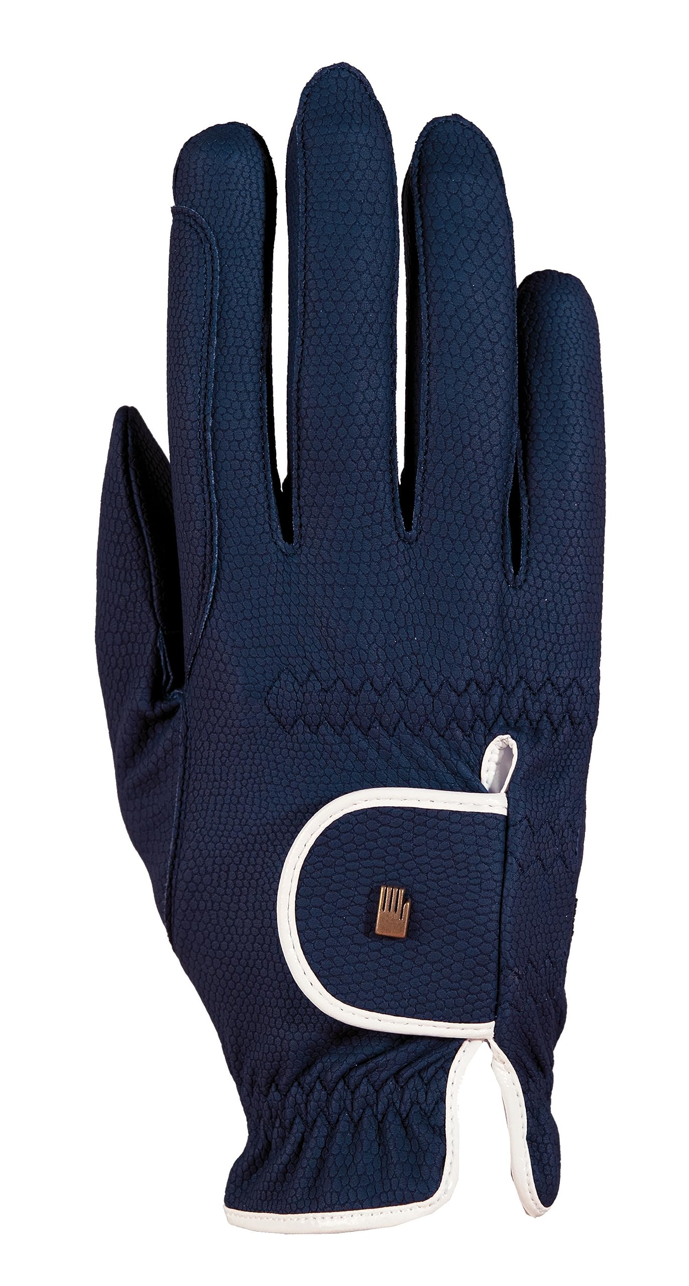 Roeckl Sports equestrian gloves LONA, ladies summer riding glove, navy/white 7 — image 1