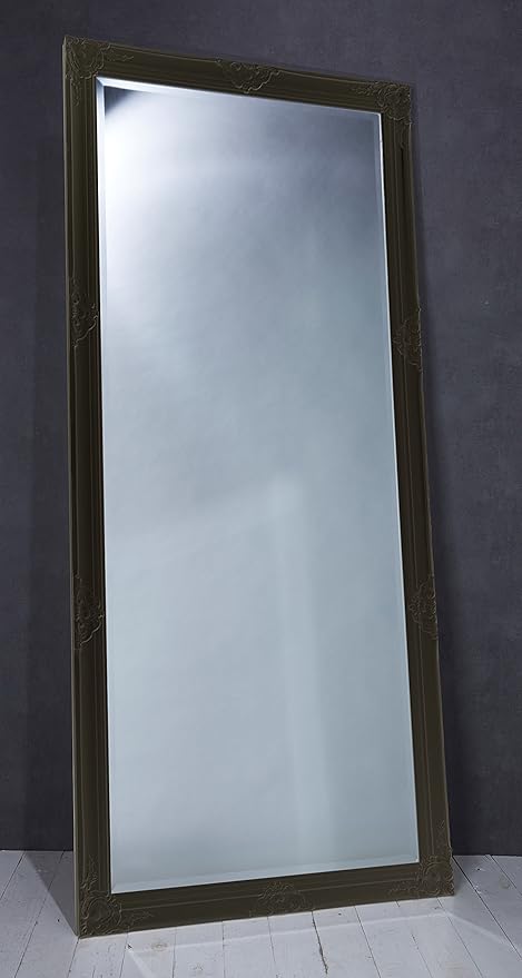 Xl Wandspiegel Spiegel Schwarz Ca 180 X 80 Cm Antik Stil Barock M Facettenschliff Ankleidespiegel Ganzkorperspiegel Amazon De Kuche Haushalt