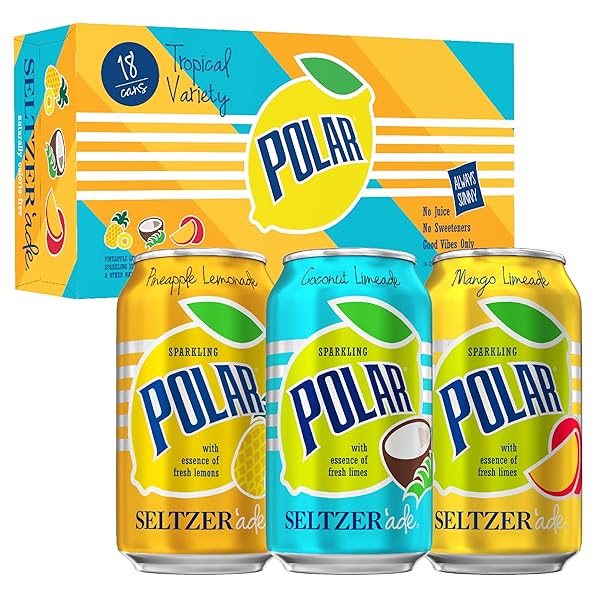 POLAR SELTZER’ADE TROPICAL VARIETY PACK, 12 FL OZ...