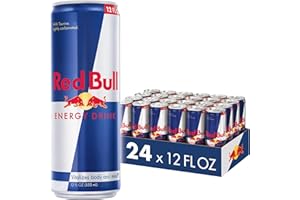 Red Bull Energy Drink with 114mg Caffeine plus Taurine & B Vitamins, 12 Fl Oz, Pack of 24 Cans