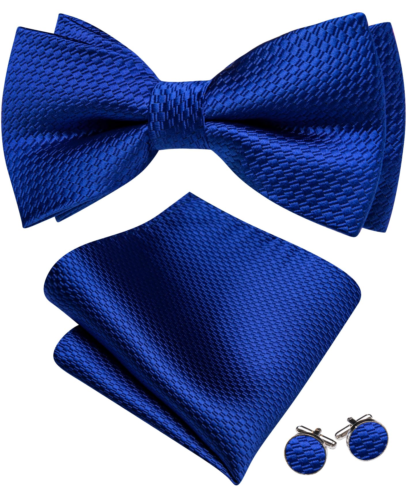 Barry.Wang Royal Blue Bow Ties for Men Pre-tied Bow