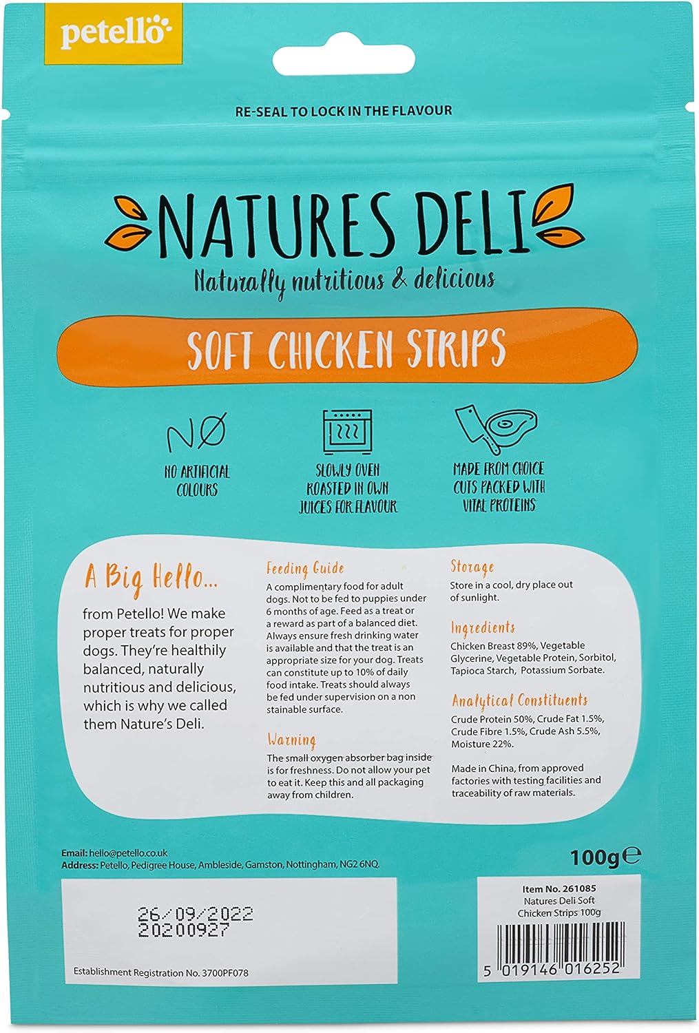 Natures Deli Soft Chicken Strips Low Fat, Nutritious, Gluten Free
