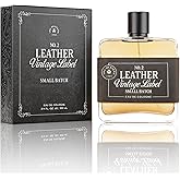 Leather No. 2 by Tru Western, Vintage Label Small Batch, 3.4 fl oz (100 ml), with Notes of Sage, Sued, and White Woods, Confident, Sexy, Modern Fragrance