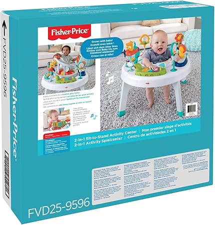 fisher price 2 in 1 activity center age