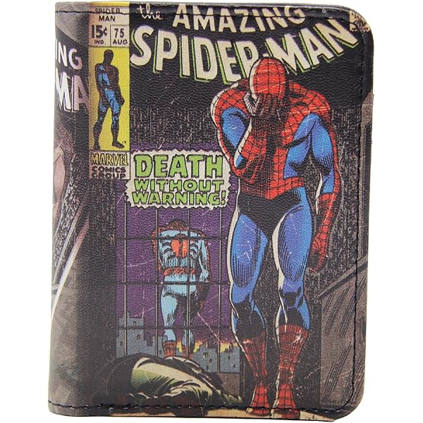 Spider-Man Comic #137 Trifold Wallet - Marvel Superhero Faux Leather Billfold