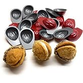 CULIMI Mini Tart Pan Walnut - 20 pcs Set Oreski Russian Form - Moldes Tartaletas Non-stick Coating