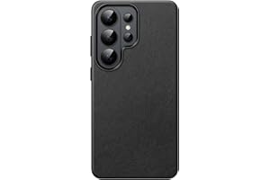 JETech Leather Case for Samsung Galaxy S26 Ultra, Compatible with MagSafe, Anti-Slip Grip Phone Cover with Metal Button, Soft