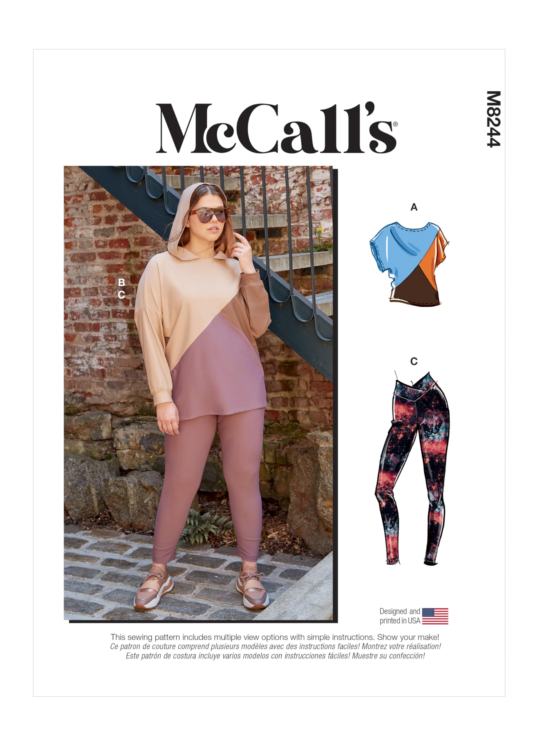 McCall's Sewing Pattern M8244KK Misses/Plus Size Sportswear