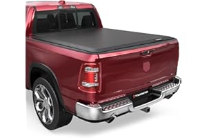 TITANICMOTOR Soft Roll Up Truck Bed Tonneau Cover Compatible for 2002-2024 Dodge Ram 1500 Fleetside Without Ram Box（19-24 Classic Only 6.4FT 76Inch