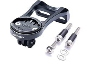 wileosix Out Front Bike Computer Combo Mount for Wahoo Elemnt,Wahoo Elemnt Bolt, Wahoo Elemnt Mini,Gopro and Bike Light Adapter
