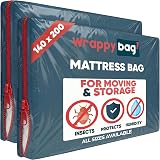Wrappybag Opaque Mattress Storage Bag Set of 2 140 x 200 cm European