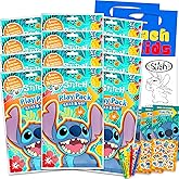 Disney Lilo and Stitch Birthday Party Favors and Supplies Bundle - 12 Stitch Activity Play Packs for Boys, Girls with Mini Coloring Books, Stickers Party Decorations for Kids