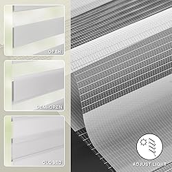 LazBlinds No Tools No Drill Cordless Dual Layer
