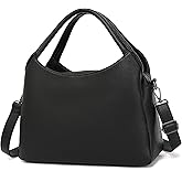 KOGTLA Vegan Leather Purses for Women with Detachable Satchel Strap, Ladies Handbags Work Tote Bag, Hobo Bags