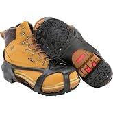 Due North Heavy Duty Ice Cleats for Traction on Snow &amp; Ice - 28 Integrated Military Grade Tungsten Carbide Spikes (1 Pair)
