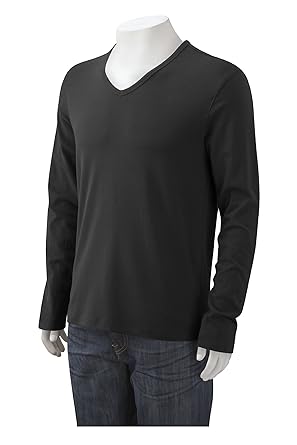 calvin klein v neck long sleeve