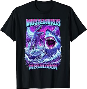Mosasaurus Sea Rex Megalodon T-Shirt