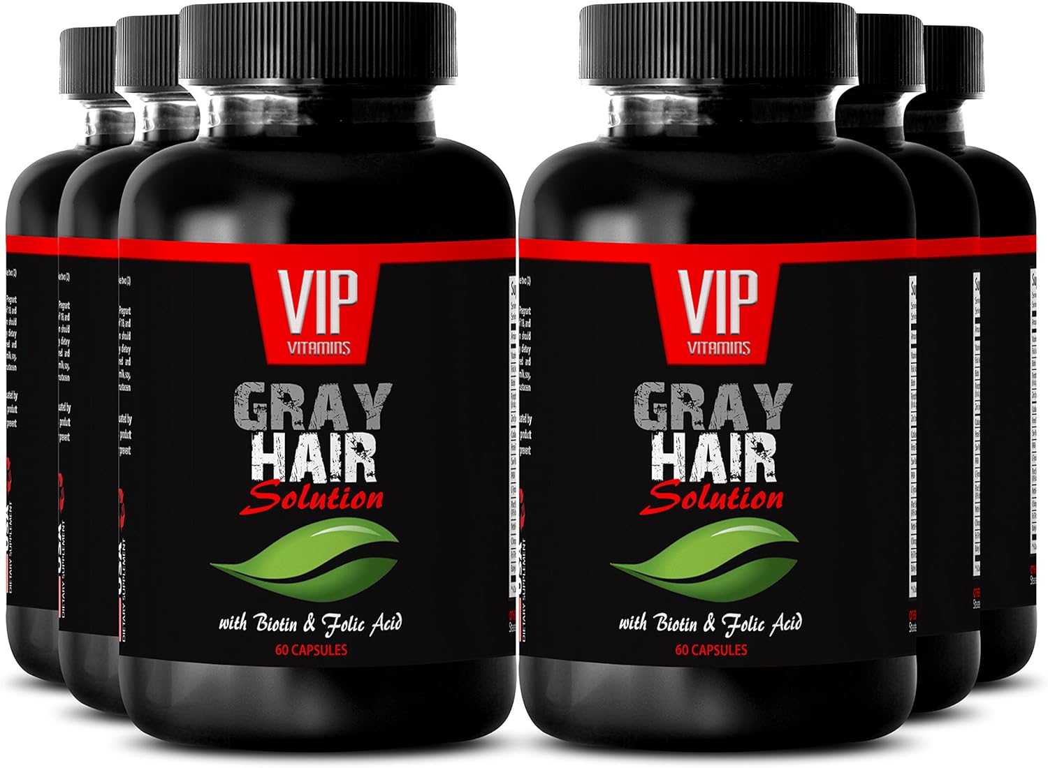 Amazon Com L Tyrosine Capsules Gray Hair Solution Hair Vitamins For Thinning Hair 6 Bottles 360 Capsules Health Personal Care