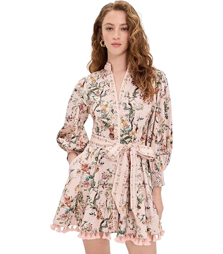 alice and olivia lucy mini shirt dress + Women's Handmade White and Brown while the hidden placket Welts:Original Pair