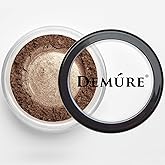 Demure Mineral Make Up (Brownstone Sparkle) Shimmer Eyeshadow, Loose Powder, Glitter Eyeshadow, Eye Makeup, Professional Makeup