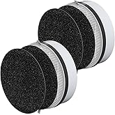 HP125 True HEPA Filter Replacement Set Compatible with Hunter HP125 AirX HEPA Digital Air Cleaner Purifier, Part Number H-HF125-VP H-HF125, 2 HEPA Filter + 4 Activated Carbon Filter