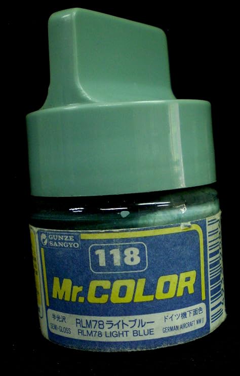 Amazon クレオス Mr カラー No 118 Rlm78 ライトブルー 半光沢 旧ボトル カラー塗料 通販