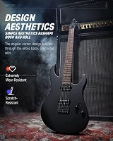 Donner DMT-100 Solid Body Electric Guitar Kit Black H H Pickups 39 Inch view 7